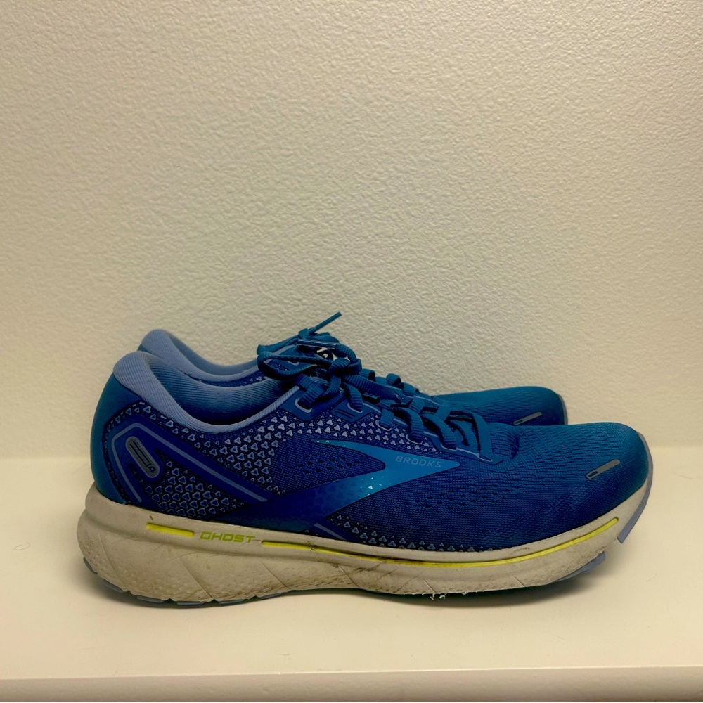 Brooks Womens Ghost 14 Running Shoes Blue 1203561B456 Low Top Lace Up 11B